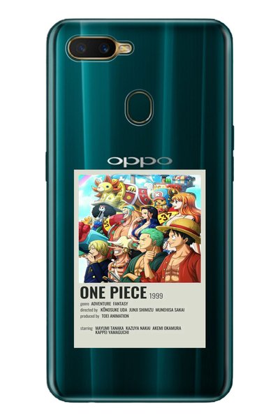 Magic Ring One Piece Patterned Transparent Phone Case Compatible with Oppo A5...