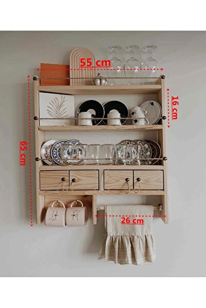 narım Dekoratif Ahsap Terek 65X55 CM