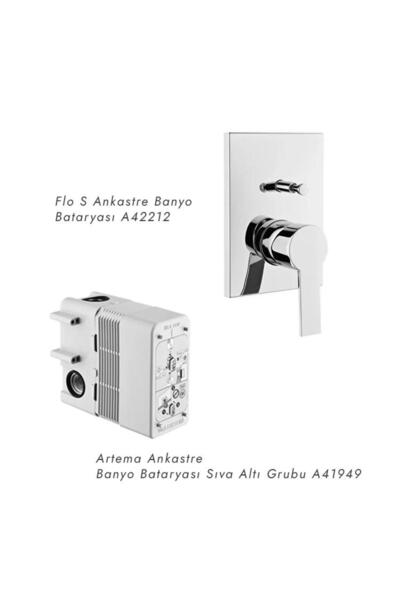 Artema Flo S Concealed Bathroom Faucet Set A49297 (Without Spout)