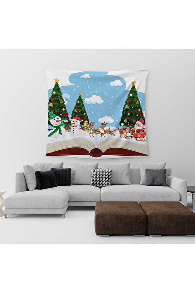 ALBANHOME Alban Home Yılbaşı Temalı Dijital Baskı Duvar Örtüsü NW22-TP-12