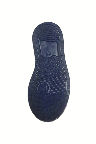 welissa White Navy Blue Velcro Children's Sneakers