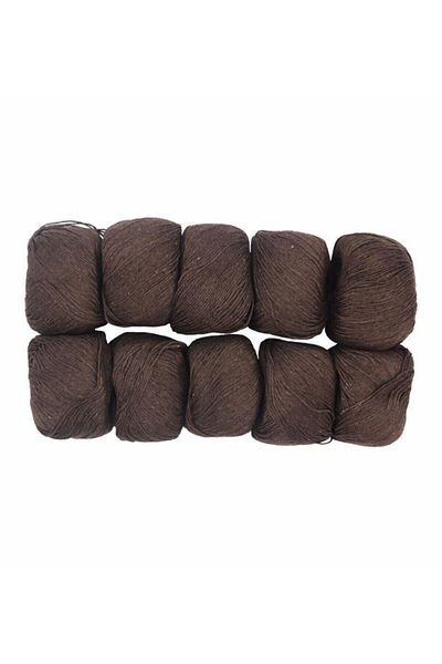 Spagettiyarn Slim Cotton 10 Pack Καφέ Πλεκτό Νήμα