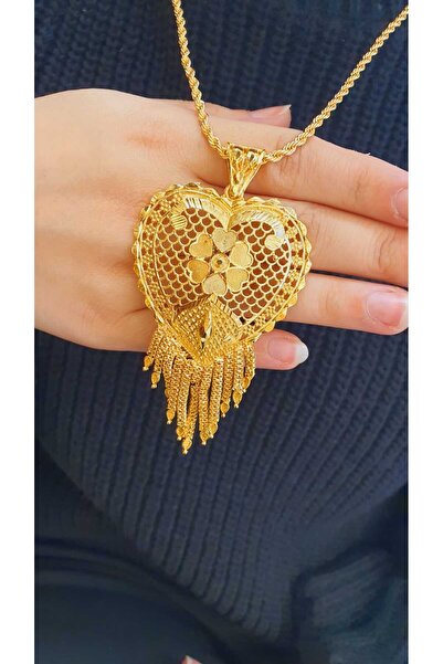 barisiva gold 22 AYAR ALTIN KAPLAMA HALAT ZİNCİRLİ ÇELİK HİNT KOLYE