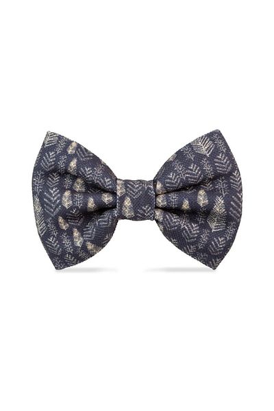 Lusi Doog Black Dog Bow Tie Patterned - Bow Tie Only, Collar Not Included