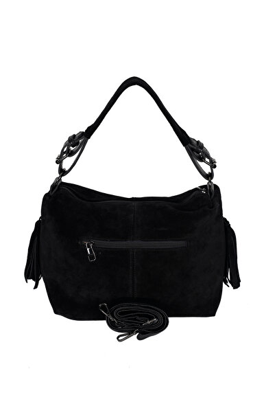 HBS hakiki deri omuz çantası siyah