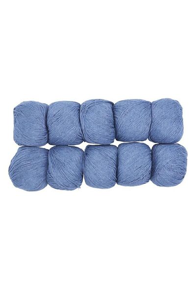 Spagettiyarn Slim Cotton 10 Pack Τζιν Μπλε Πλεκτό Νήμα