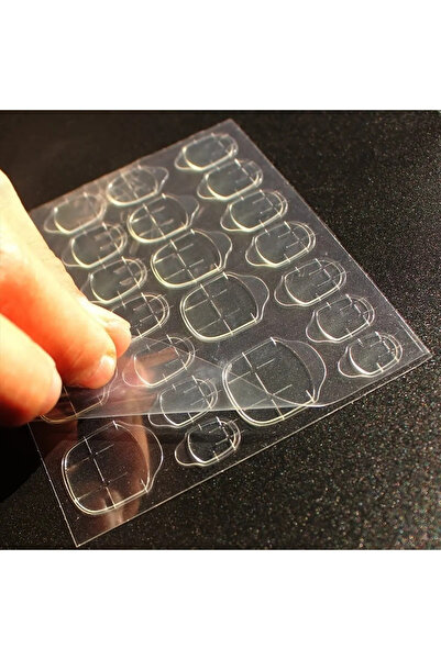 Nail Master 24'lü Zararsız Çift Taraflı Protez Takma Tırnak Yapıştırma Bandı ...