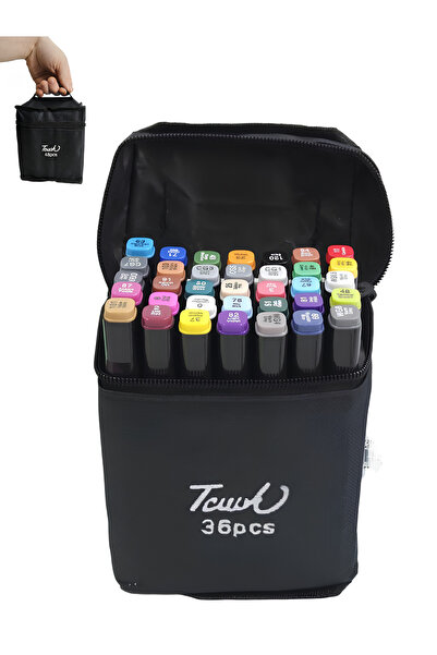 ALLStore TOUCH 36 Adet Çift Taraflı Marker Kalem DOUBLE