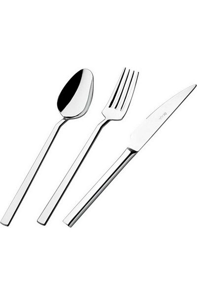 ÖZLİFE Asya 60 Piece Plain Spoon Fork Set