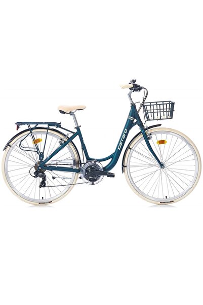 Carraro 28J CARRARO JULIET ŞEHİR BİSİKLETİ - MAT MAVİ KROM KREM - 43