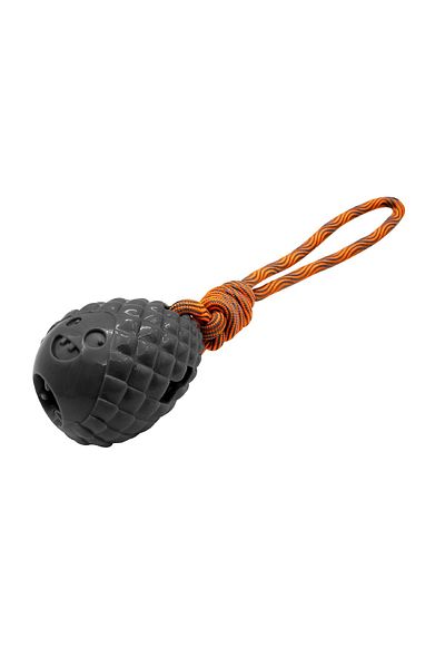 Gimdog Pine Cone Shaped Dog Treat Toy Gray