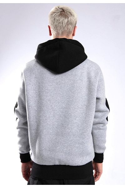 Catch HOODED GRAY BLACK SWEATSHIRT