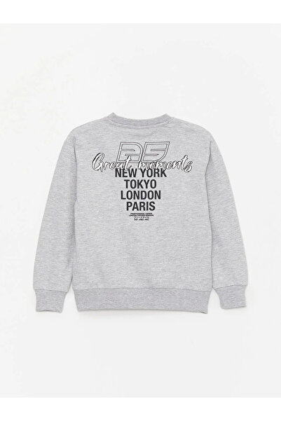 LC Waikiki LCW Kids Crew Neck Printed Long Sleeve Boys Sweatshirt and Sweatpants