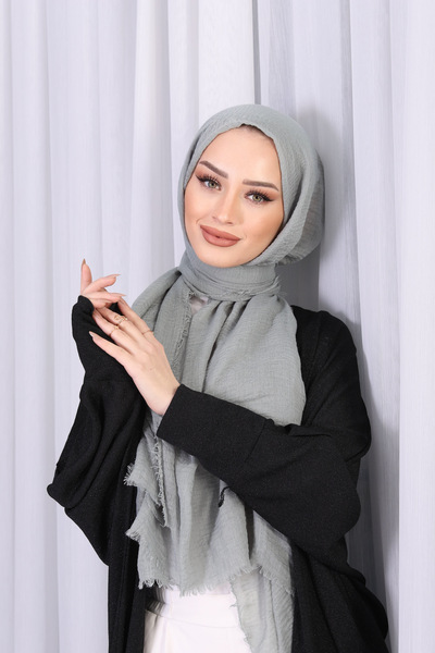 shalby Wrinkled Shawl Hijab Mint Green