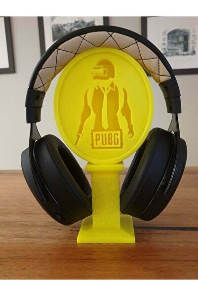 Genel Markalar PUBG Kulaklık Standı Kulaklık Tutucu Masaüstü Dekoru Sarı Renk...