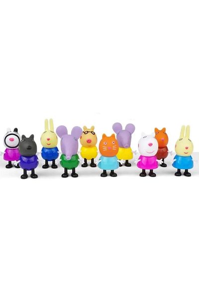 Kumik Peppa Pig 10 Piece Figure Toy Set