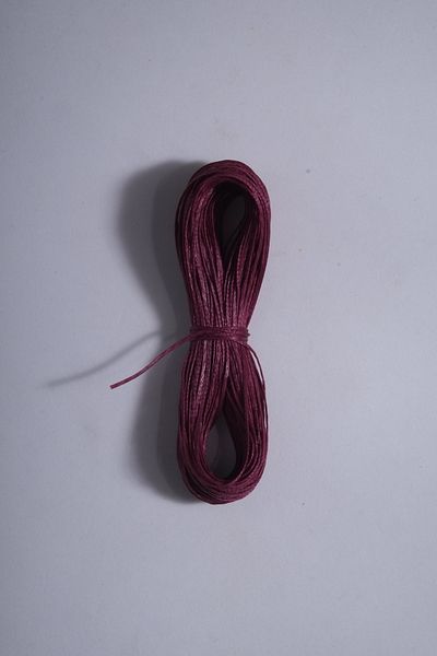 Eskişehir hobi sanat Σκούρο Φούξια Χρώμα 1,0 mm 25 μέτρα Κερωμένο σχοινί Στριφτάρι Δερμάτινο Κολιέ με κλωστή ραπτικής Κοσμήματα Σχέδιο Βραχιόλι Κλωστή