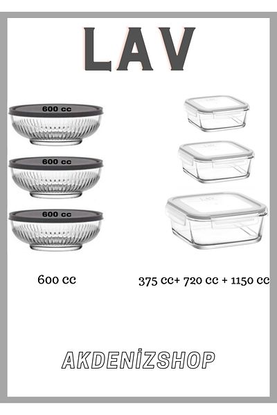 LAV Tokyo 3Pcs 600 Cc Storage Container Fresco White 3 Pieces Storage Container