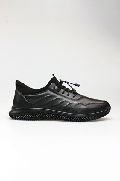 Marcanoon Hakiki Deri Erkek Lastik Bağcıklı Ayakkabı