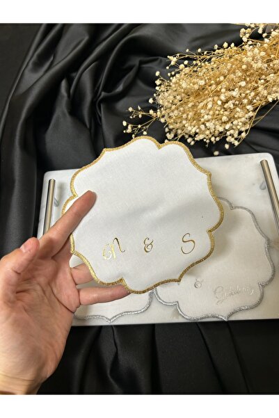 TAN EVENT İsminize Özel Baskılı Söz Peçetesi ,Nişan Mendili Söz Mendili Damat...