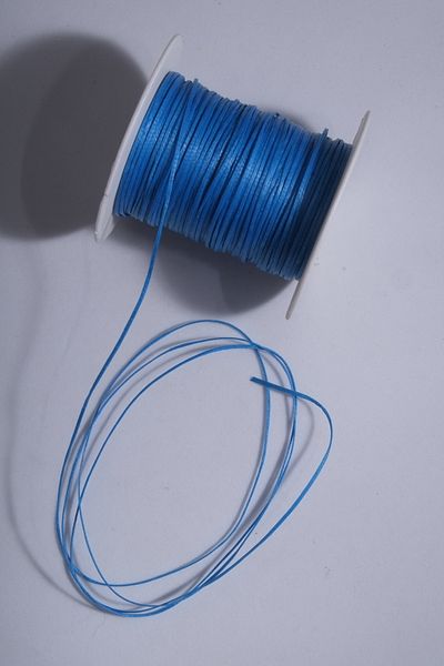 Eskişehir hobi sanat Μπλε θαλάσσης Χρώμα 1,0 mm 50 μέτρα κερωμένο σχοινί Σέλας Δερμάτινο κολιέ με κλωστή ραπτικής Σχέδιο κοσμήματος Σχοινάκι βραχιολιών