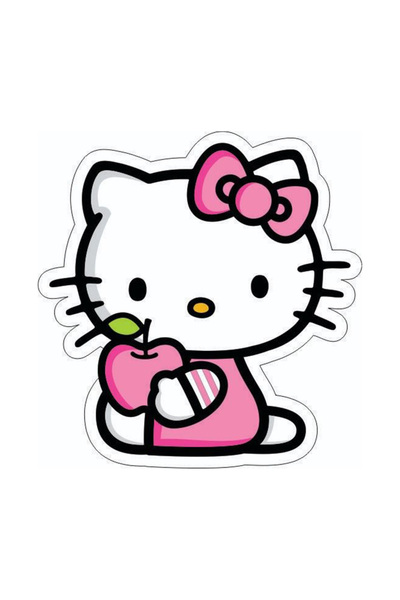 MegaSticker Helo Kiti Elma Araba, Motorsiklet, Kask, Laptop,cam Sticker 14x13 Cm