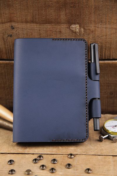 New Coast Leather 1900's Γνήσιο δέρμα Χειροποίητη θήκη σημειωματάριου A6