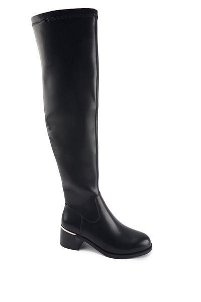 Nine West ORLOW 3PR Schwarze Overknee-Stiefel für Damen