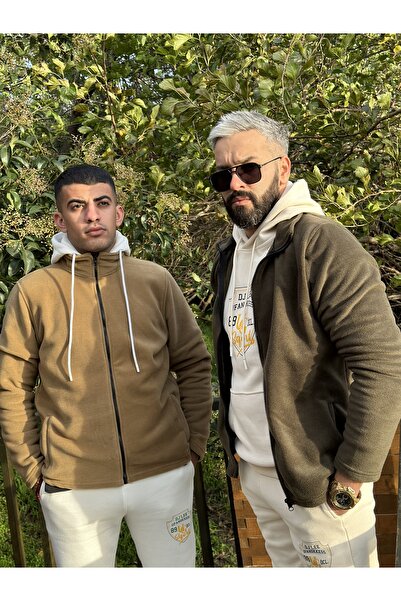 Djlee haki renk polar unisex