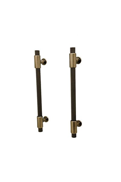 KOLDOOR Erva Handles 158 Mat Antik Sarı Mobilya Tv Ünitesi Dolap Mutfak Çekmece Kulpu 128 Mm 1 Adet