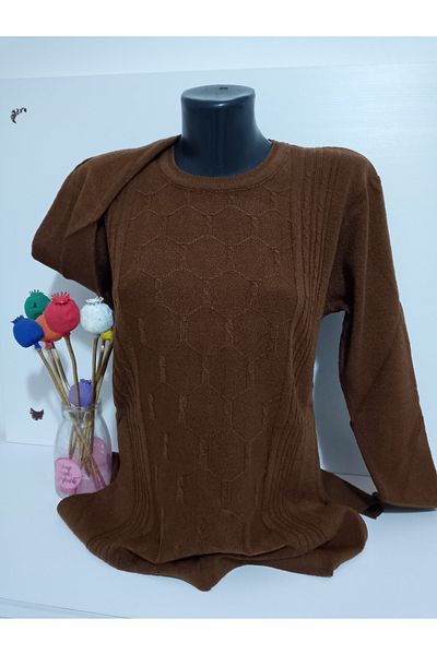 Toksoy tuhafiye Winter o-neck mother King sweater