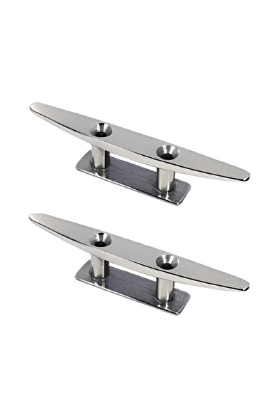 SomayStore Tekne Koç Boynuzu 316 Paslanmaz Üstten Montaj 125mm 2 Adet