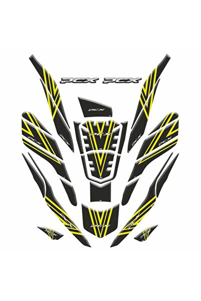 Gogo Honda Pcx Tank Pad Full Set Yeşil