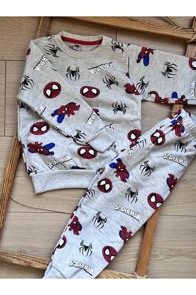bebtaş ΣΤΟΛΗ SPIDERMAN PRINTED ΔΙΠΛΗ ΜΕ ΣΤΡΑΣ ΕΣΩΤΕΡΙΚΑ