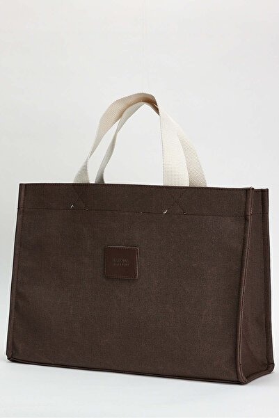 ALTUDA Geantă mare de pânză cu curea de umăr pentru femei