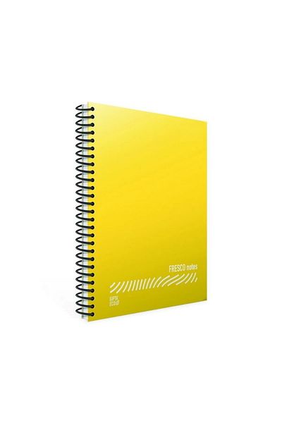 tüftürük Gıpta Fresco A4 120 Sheets Plastic Cover Spiral Notebook (4931) Checkered