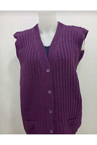 KURAFF سترة نسائية من الصوف السميك برقبة على شكل حرف V على شكل قدم الغراب، ست...