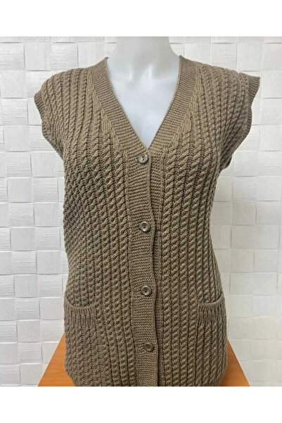 KURAFF سترة نسائية من الصوف السميك برقبة على شكل حرف V على شكل قدم الغراب، ست...