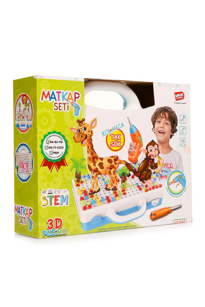 Numaca Oyuncak Matkap Seti Pilli Matkaplı Tamir Seti 3d Yaratıcı 340 Parça Ma...