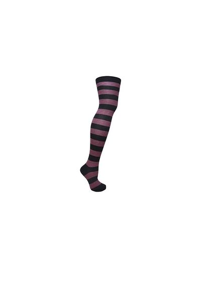 Design Socks STRIPED COTTON KNEE TOP SOCKS