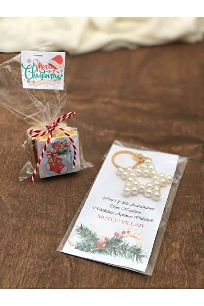 Denseden 5 Adet Yılbaşı özel baskılı madlen ve 1 Adet Yılbaşı hediyesi Kartlı...