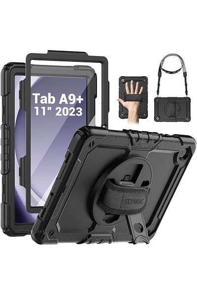 m.tk moveteck Samsung Galaxy Tab A9 Plus 11 Inch Sm-X210 Tablet Compatible Case Full Protective Strap Defender Armor Tank