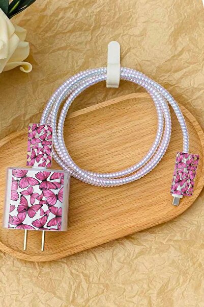 WANNA PROTECT Samsung 25W Uyumlu Baskısız Şeffaf Şarj Başlığı Adaptörü Koruma...