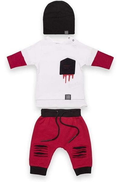 Victory Boy's 2-Piece Set with Cut Pocket Detail and Hat 77819