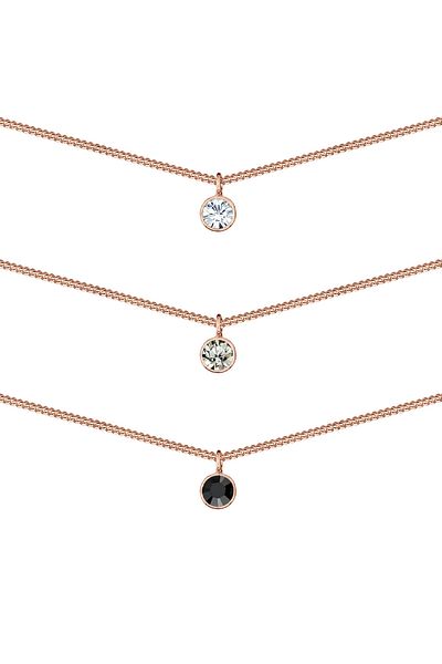 ELLI Halskette Choker Kristalle 925 Silber