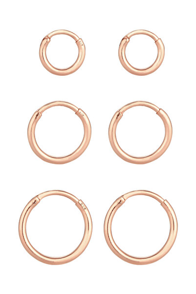 ELLI Ohrringe Creolen Set Trio Basic Must-Have Trend 925 Silber