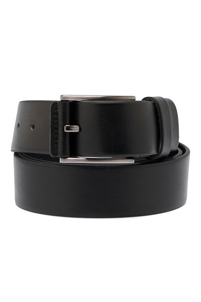Tergan Black Leather Men's Belt 00337d62