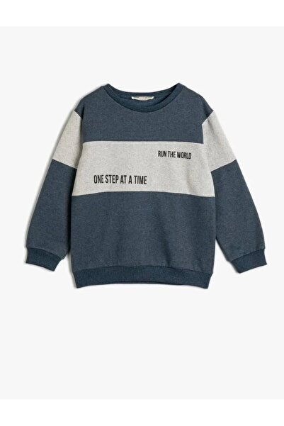 Koton 4wkb10470tk Junge Sweat Blau
