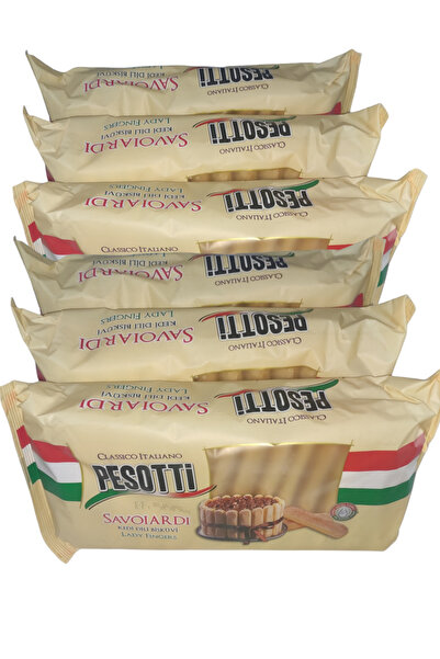 PESOTTİ 6 Adet Savoıardı Kedi Dili Bisküvi