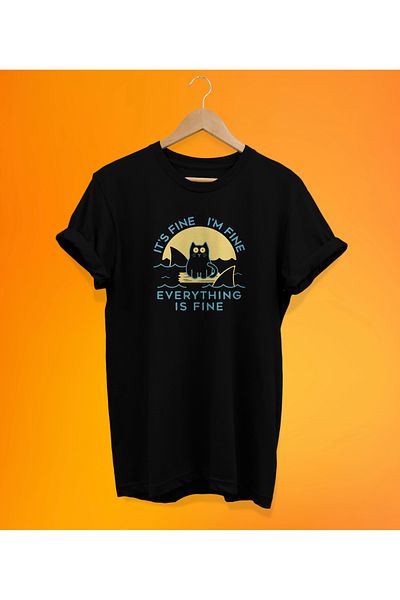 remonz Μπλουζάκι χωρίς απόψεις Optimistic με στάμπα μαύρο, 100% βαμβάκι, υπερμεγέθη, μεγάλο μέγεθος